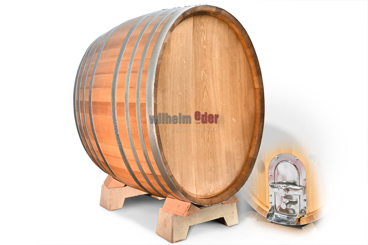 Eichenholzlagerfass 2500 l oval - italienische Produktion