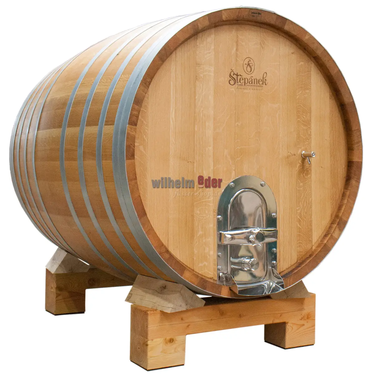 EDER - FassStolz® 2000 l rund - Deutsche Eiche