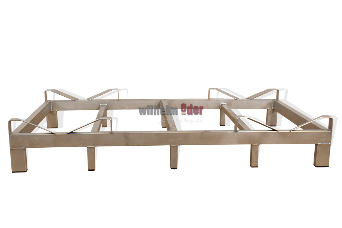 fasslager_edelstahl_bodenstueck_225l_1 Edelstahlfasslager Bodenstück für 2 Fässer 225/228 l
