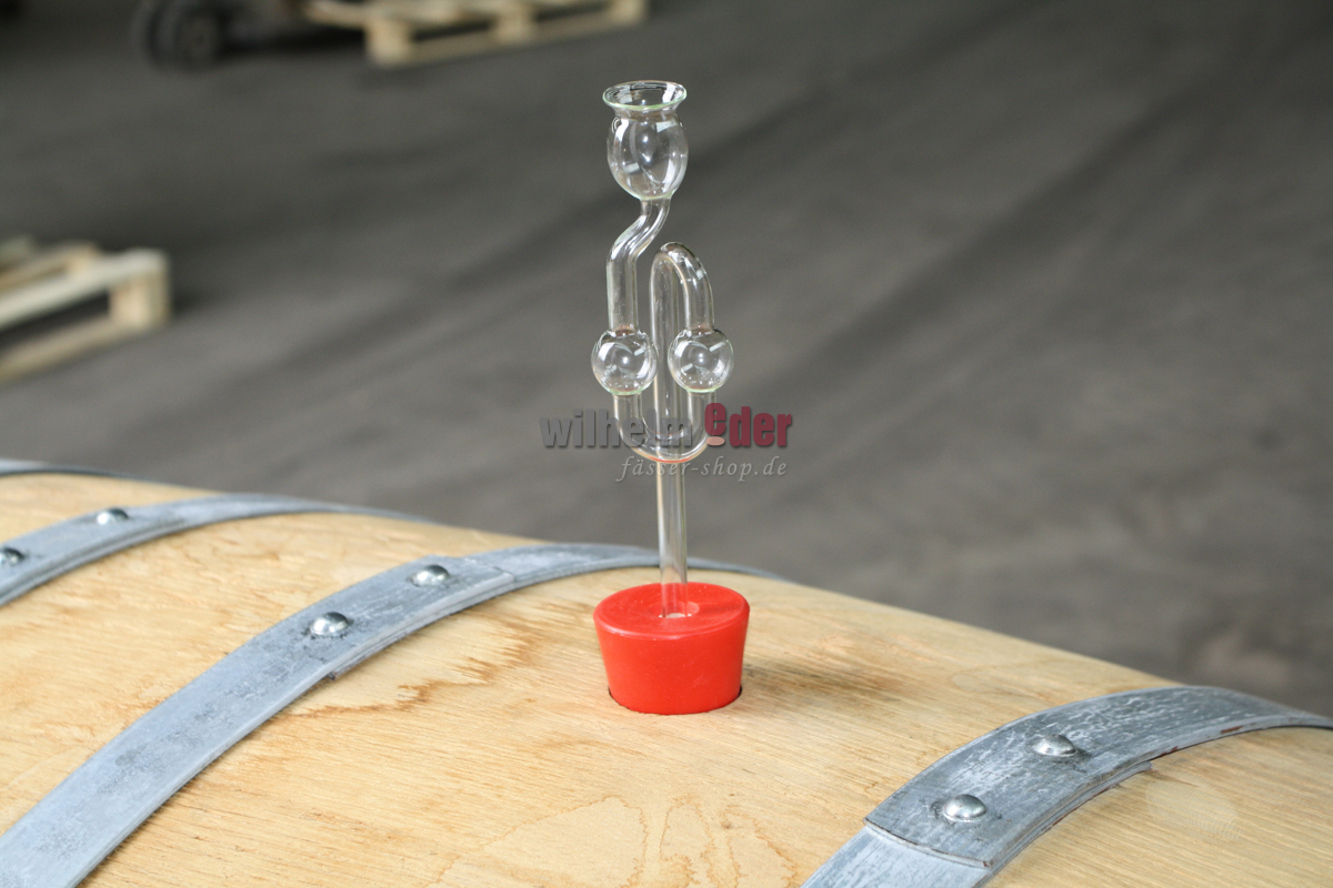 Gärröhre aus Glas für Fässer 225 - 500 l